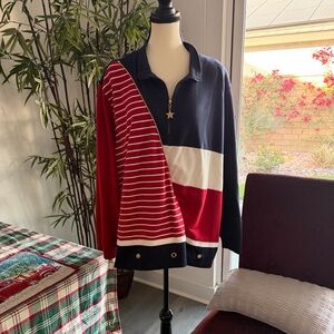 Koret Men's Color Block Zip-Up Sweater